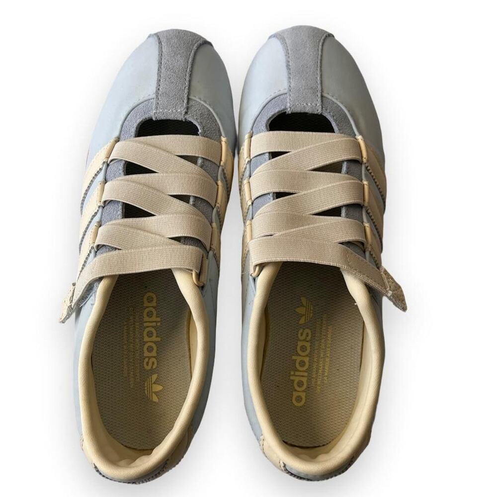 Adidas Tokyo Mary Jane Crystal Sky Cream White Gold Women’s 8.